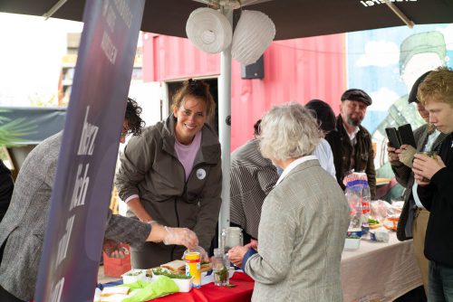 Freude an der Stullen-Ausgabe